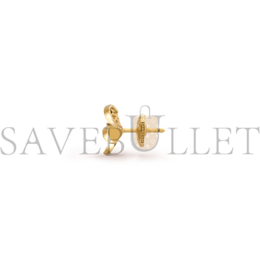 VAN CLEEF ARPELS FRIVOLE EARRINGS, MINI MODEL - YELLOW GOLD, DIAMOND VCARP24200